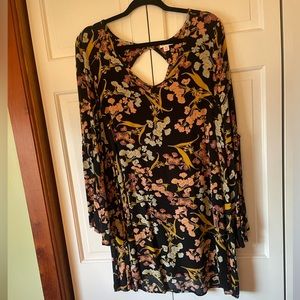 Floral long sleeve dress
